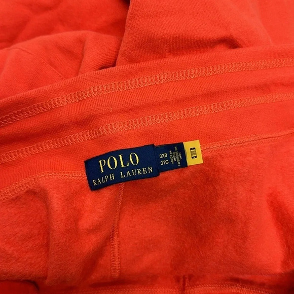 Polo Ralph Lauren Sweat Shorts Drawstring Cotton Stretch Red Mens Big & Tall 3XB - Picture 8 of 10